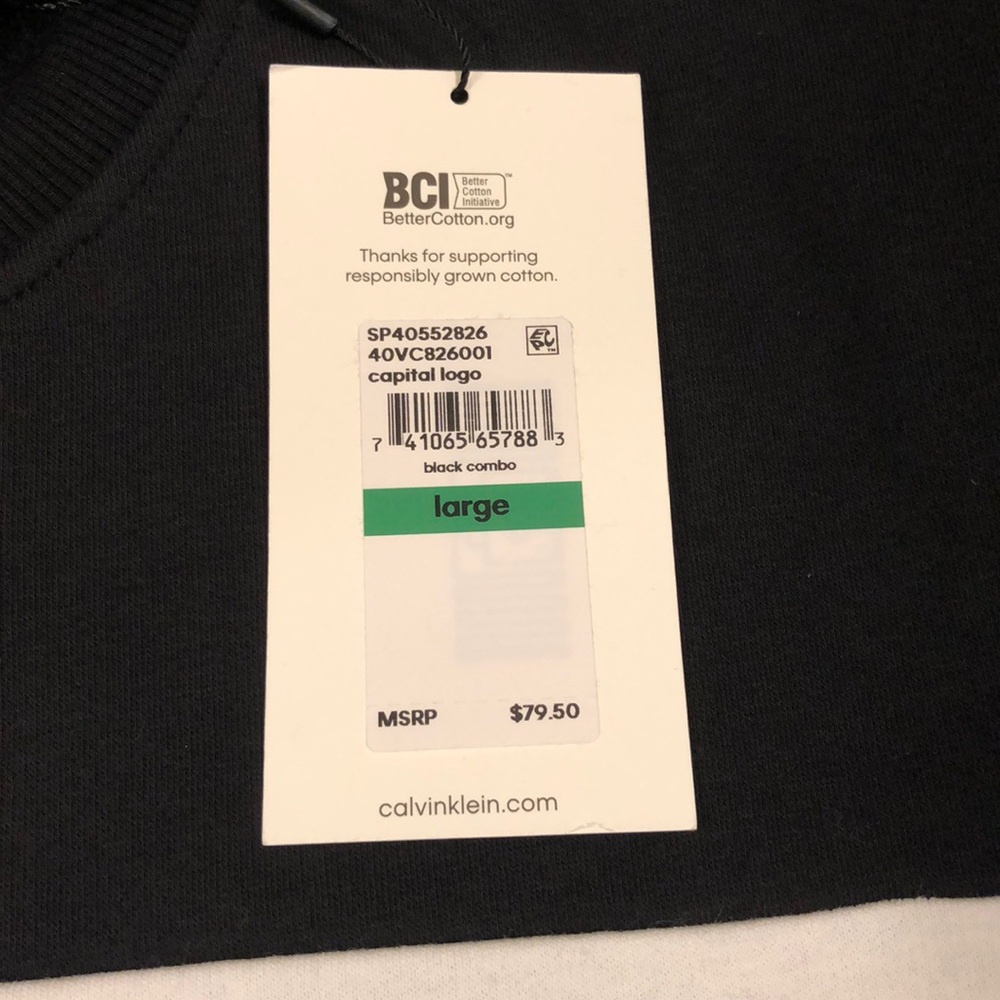 Men’s Calvin Klein Jeans Pullover Sweatshirt - Picture 3 of 6